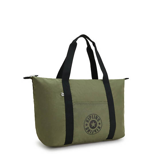 Kipling Art Medium Lite Tote Tassen Olijfgroen | België 1763EB